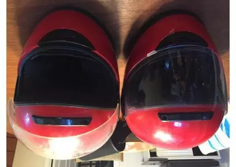 Red ATV  helmets